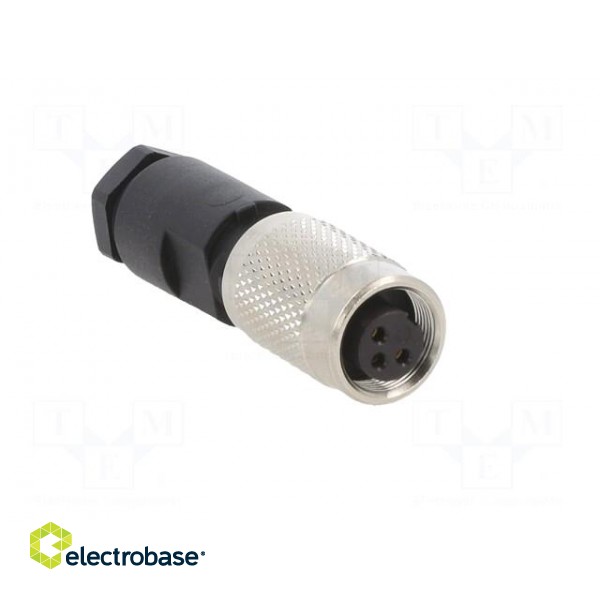 Connector: M9 | plug | female | Plating: gold-plated | 125V | IP67 | PIN: 3 фото 9