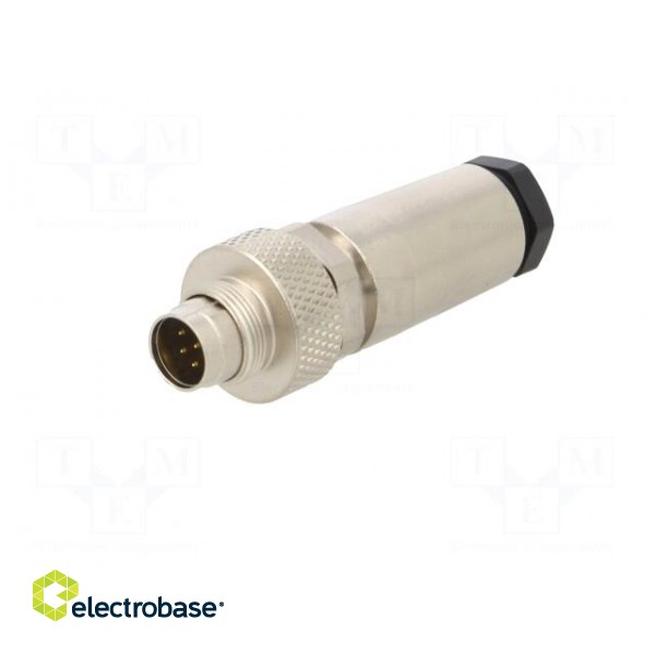 Connector: M9 | plug | male | Plating: gold-plated | 125V | IP67 | PIN: 8 image 2