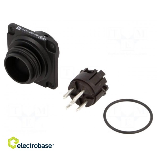 Connector: circular | 694,RD30 | 400V | PIN: 5 | socket | male | 20A | IP65 фото 1