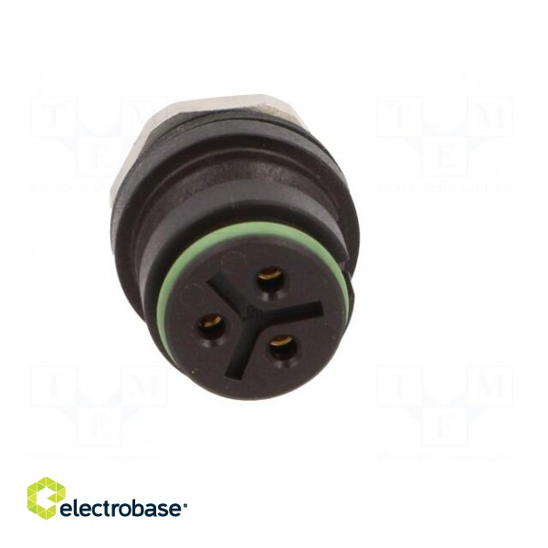 Connector: circular | 720 | 250V | PIN: 3 | socket | female | soldering фото 9