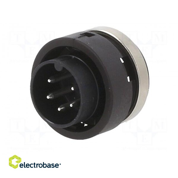Connector: circular | 678 | 150V | PIN: 5 | socket | male | soldering | 6A фото 2