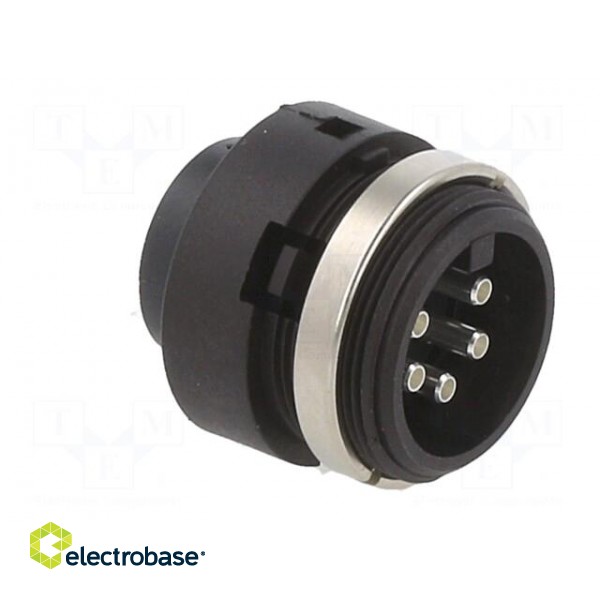Connector: circular | 678 | 150V | PIN: 5 | socket | male | soldering | 6A фото 4