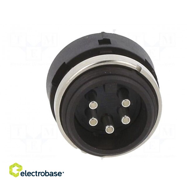 Connector: circular | 678 | 150V | PIN: 5 | socket | male | soldering | 6A image 5