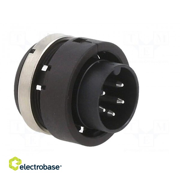 Connector: circular | 678 | 150V | PIN: 5 | socket | male | soldering | 6A image 8