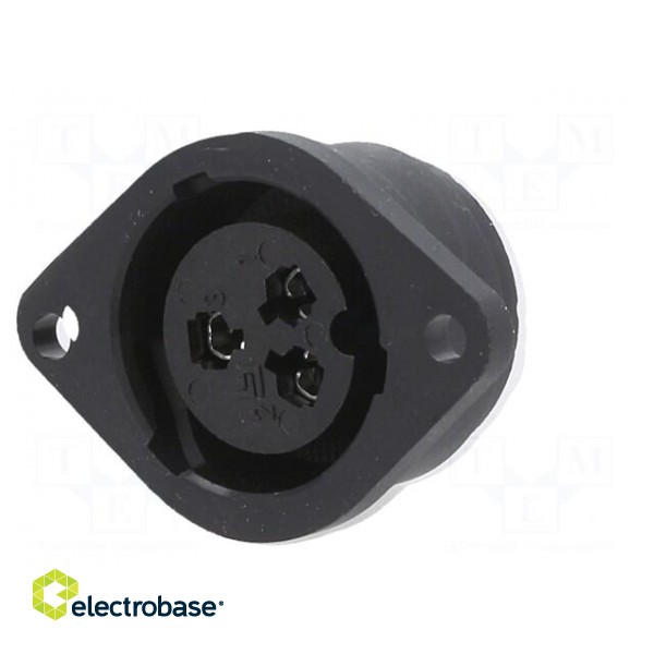 Connector: circular | 690 | 250V | PIN: 3 | socket | female | soldering image 2