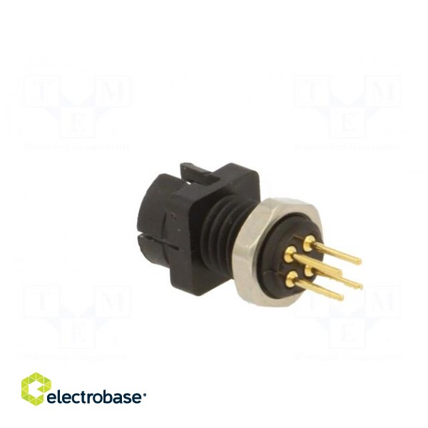 Connector: circular | 709,719 | 60V | PIN: 4 | socket | male | THT | 3A | IP40 image 4