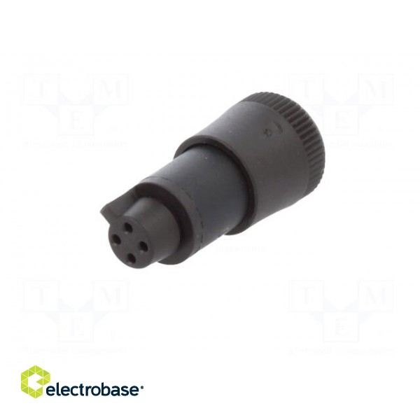 Plug | Connector: circular | 719 | female | PIN: 4 | unshielded | 3A | IP40 image 2