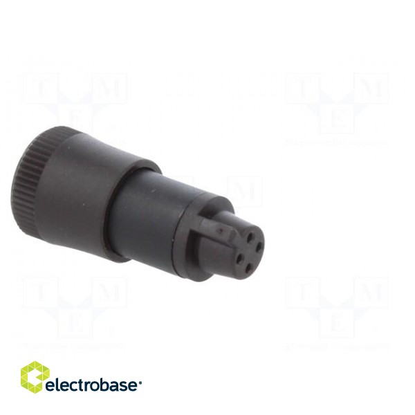 Plug | Connector: circular | 719 | female | PIN: 4 | unshielded | 3A | IP40 image 8