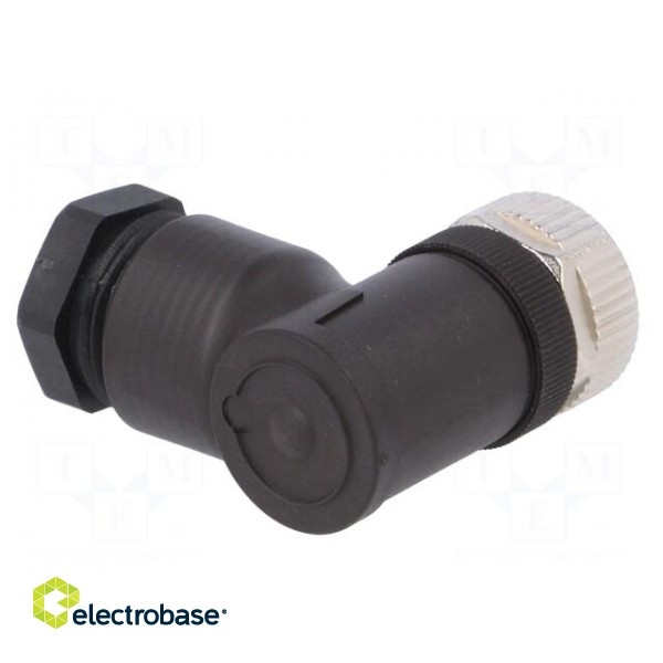 Connector: M12 | plug | 814 | female | PIN: 4 | gold-plated | 12A | IP67 image 8