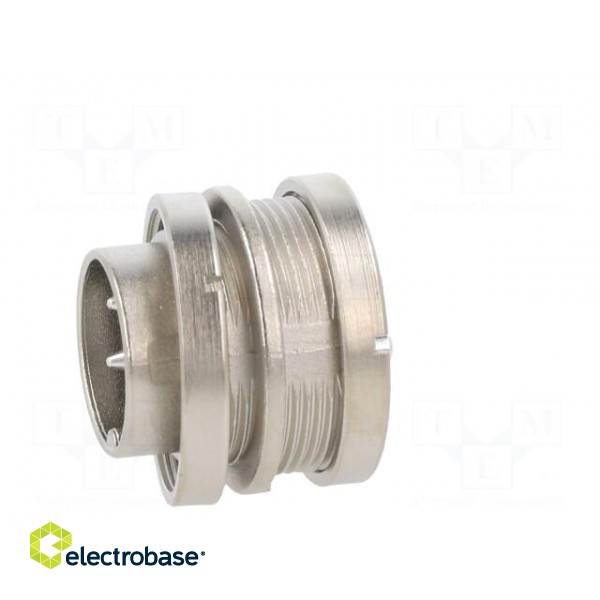 Connector: M16 | socket | male | soldering | PIN: 4 | 6A | 150V | straight фото 3