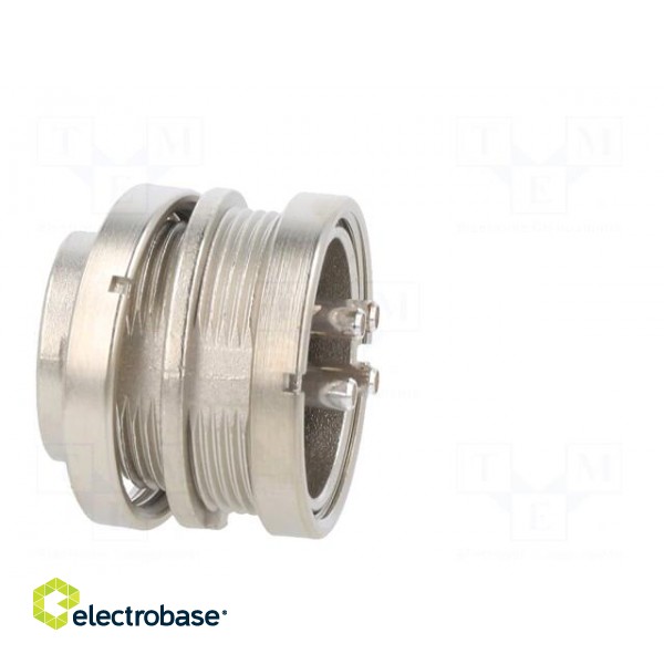 Connector: M16 | socket | male | soldering | PIN: 4 | 6A | 150V | straight фото 4
