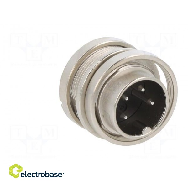 Connector: M16 | socket | male | soldering | PIN: 4 | 6A | 150V | straight image 8