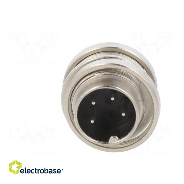 Connector: M16 | socket | male | soldering | PIN: 4 | 6A | 150V | straight фото 9
