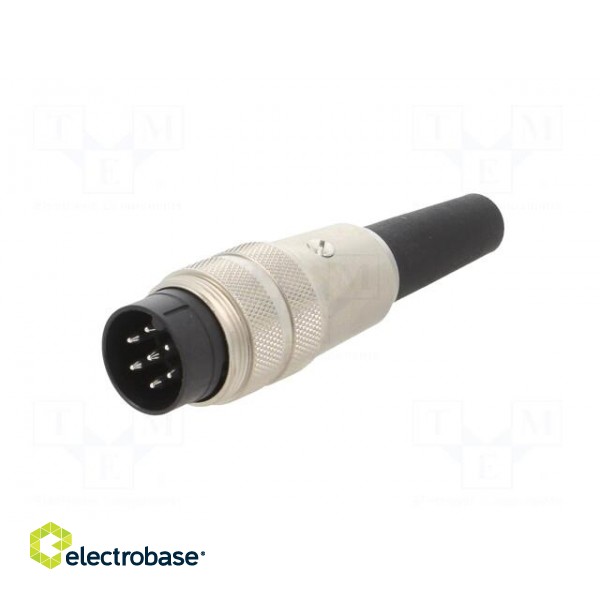 Connector: M16 | plug | male | soldering | for cable | PIN: 7 | 5A | 125V image 2