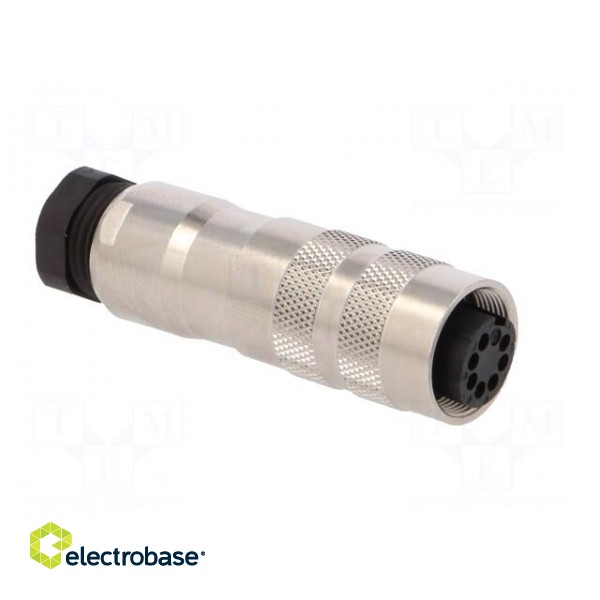 Connector: M16 | plug | female | soldering | for cable | PIN: 7 | 5A | 60V paveikslėlis 8