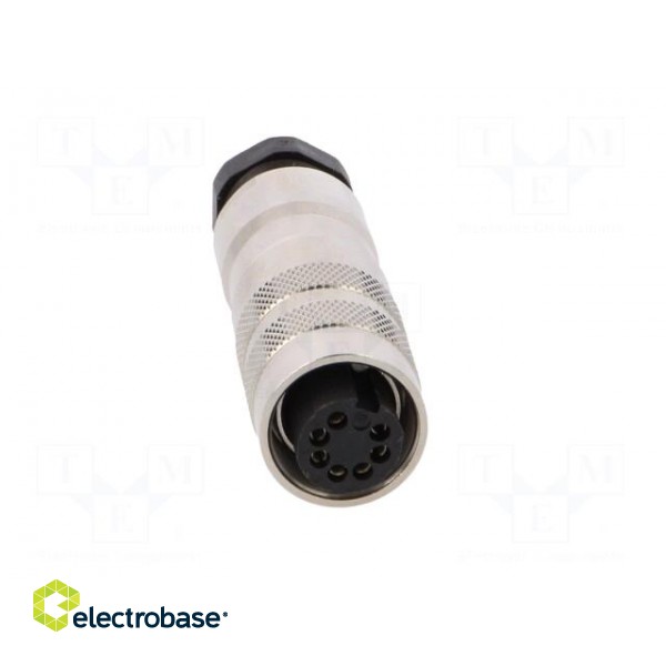 Connector: M16 | plug | female | soldering | for cable | PIN: 7 | 5A | 60V фото 9