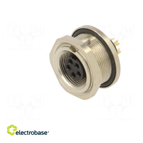 Connector: M9 | socket | female | Plating: gold-plated | 125V | IP67 фото 2