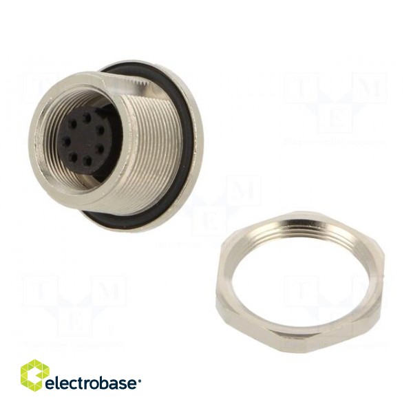 Connector: M9 | socket | 702,712 | female | PIN: 7 | unshielded | 1A | IP67 image 1