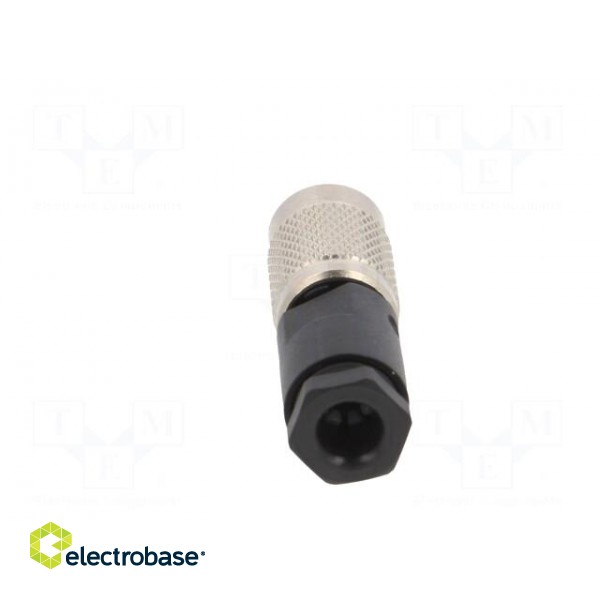 Connector: M9 | plug | female | Plating: gold-plated | 125V | IP67 | PIN: 4 paveikslėlis 5