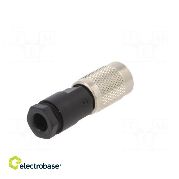 Connector: M9 | plug | female | Plating: gold-plated | 125V | IP67 | PIN: 4 paveikslėlis 6