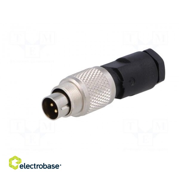 Connector: M9 | plug | male | Plating: gold-plated | 125V | IP67 | PIN: 5 фото 2