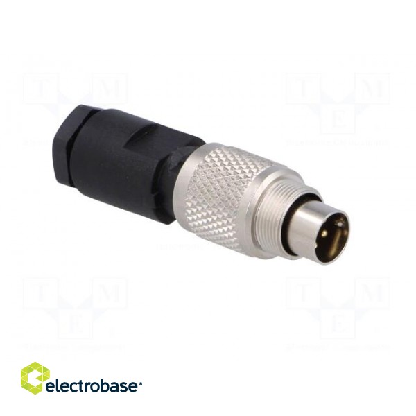 Connector: M9 | plug | male | Plating: gold-plated | 125V | IP67 | PIN: 5 фото 8
