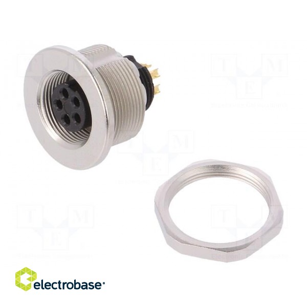 Connector: M9 | socket | 702,712 | female | PIN: 5 | unshielded | 3A | IP67 image 1