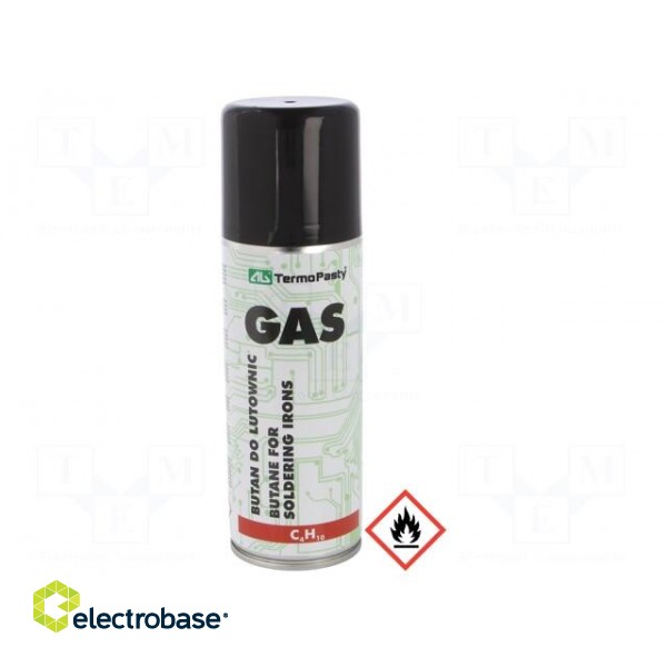 Gas: butane | 200ml | can | for gas soldering iron image 1