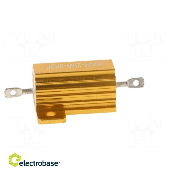 Resistor: wire-wound | with heatsink | 2.2kΩ | 25W | ±1% | 30ppm/°C image 7