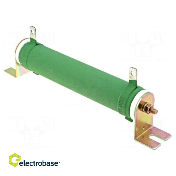 Resistor: wire-wound | 1kΩ | 100W | ±5% | Ø28x151mm | 200ppm/°C