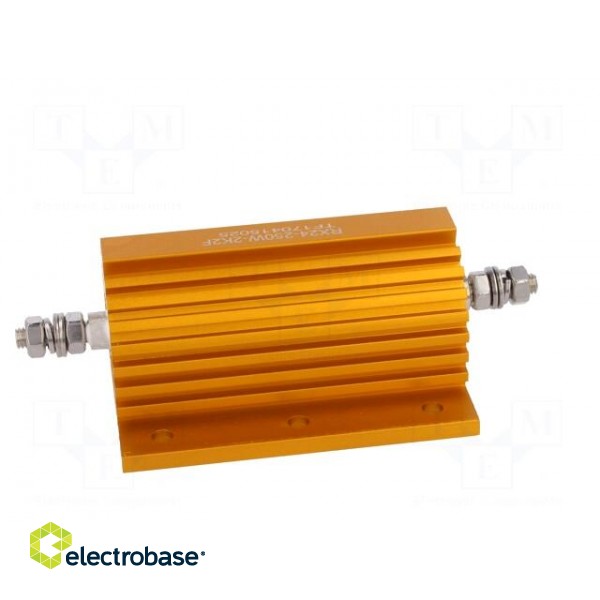 Resistor: wire-wound | with heatsink | screw | 2.2kΩ | 250W | ±1% image 7