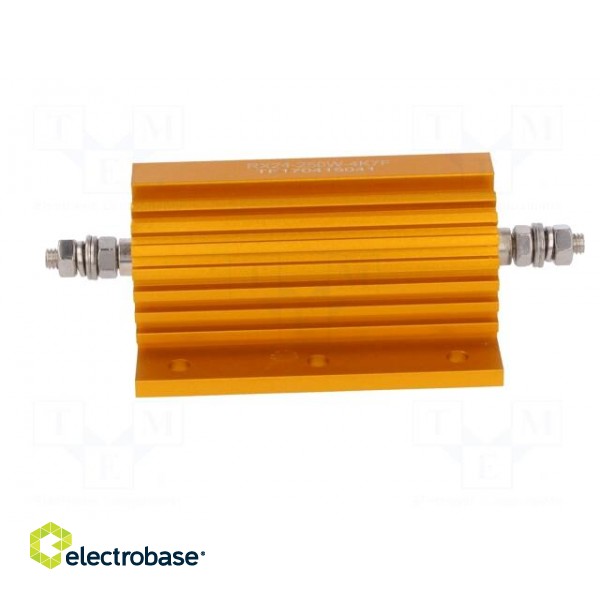 Resistor: wire-wound | with heatsink | screw | 4.7kΩ | 250W | ±1% image 3