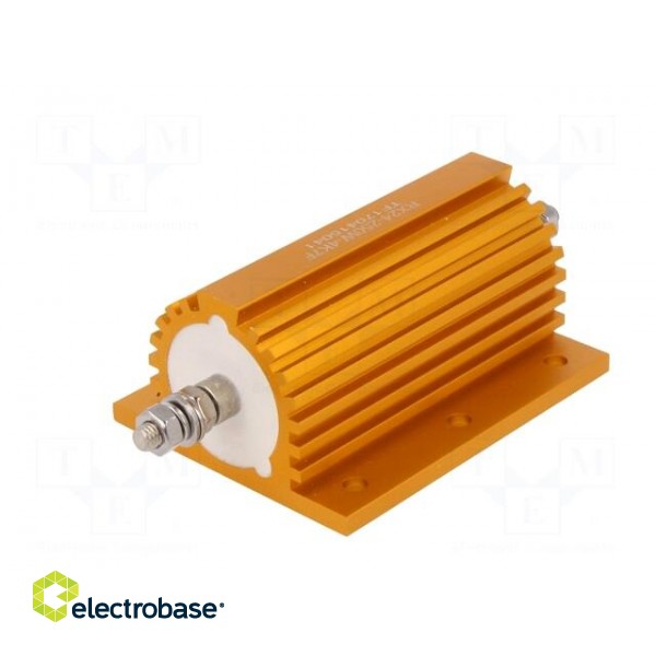 Resistor: wire-wound | with heatsink | screw | 4.7kΩ | 250W | ±1% image 6