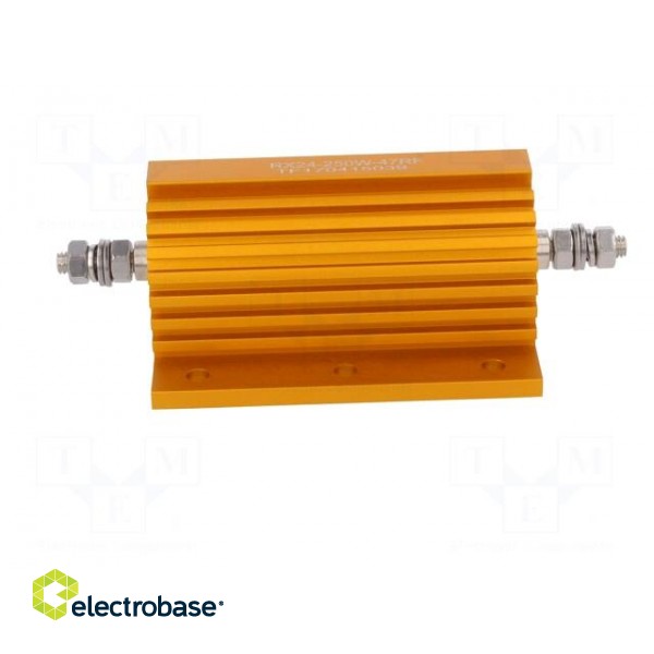 Resistor: wire-wound | with heatsink | screw | 47Ω | 250W | ±1% paveikslėlis 3