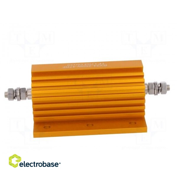 Resistor: wire-wound | with heatsink | screw | 47Ω | 250W | ±1% image 7