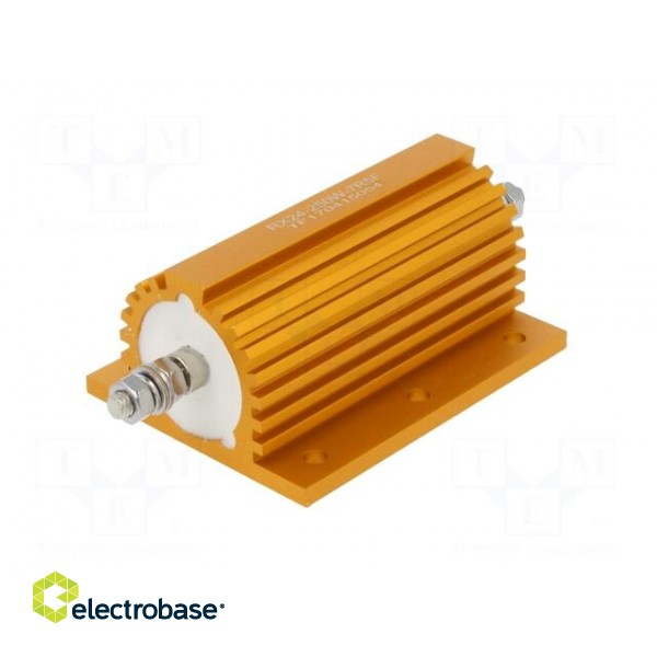 Resistor: wire-wound | with heatsink | screw | 7.5Ω | 250W | ±1% фото 2