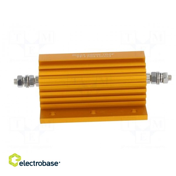 Resistor: wire-wound | with heatsink | screw | 7.5Ω | 250W | ±1% фото 3