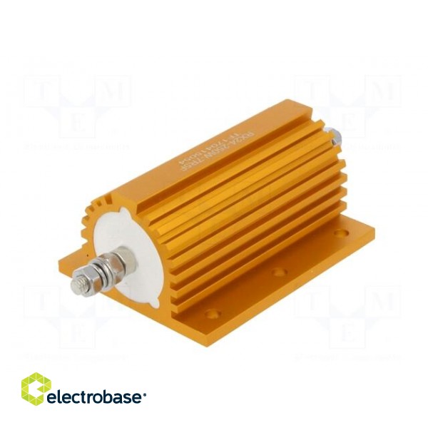 Resistor: wire-wound | with heatsink | screw | 7.5Ω | 250W | ±1% фото 6