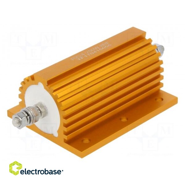 Resistor: wire-wound | with heatsink | screw | 8Ω | 250W | ±1% | 50ppm/°C image 1