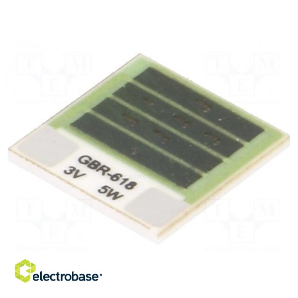 Resistor: thick film | heating | glued | 1.8Ω | 5W | 12.7x12.7x1mm