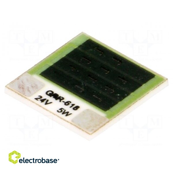 Resistor: thick film | heating | glued | 115.2Ω | 5W | 12.7x12.7x1mm
