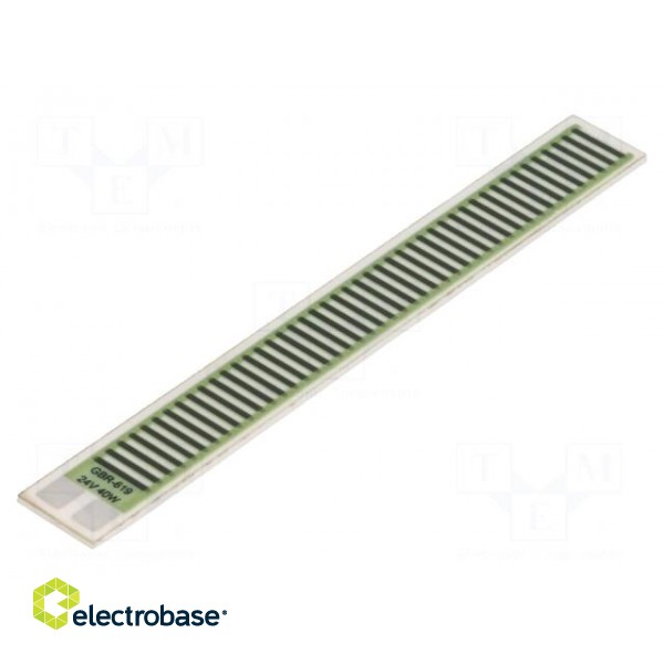 Resistor: thick film | heating | glued | 14.4Ω | 40W | 76.2x9.53x1mm