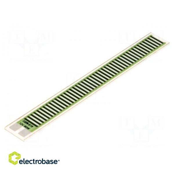 Resistor: thick film | heating | glued | 2.4Ω | 60W | 76.2x9.53x1mm