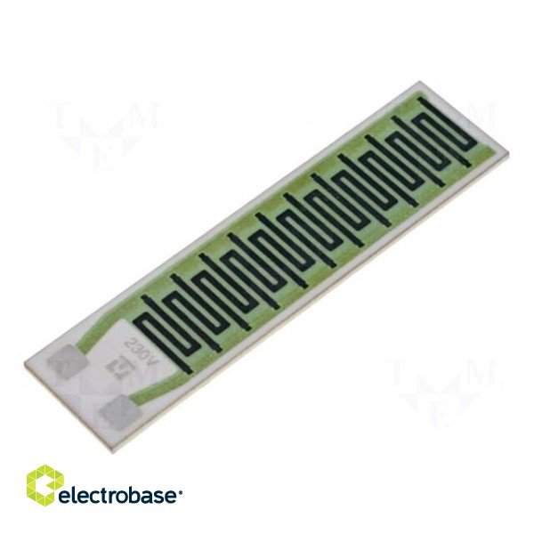 Resistor: thick film | heating | glued | 2.6kΩ | 20W | soldering pads