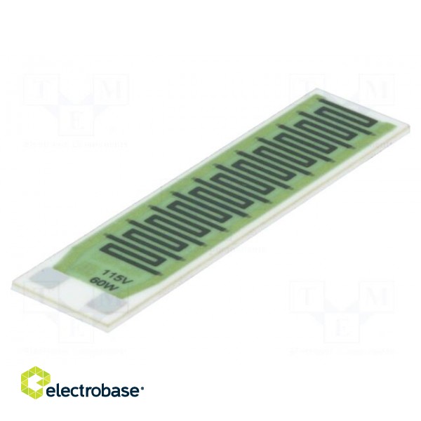 Resistor: thick film | heating | glued | 220Ω | 60W | soldering pads