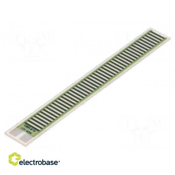 Resistor: thick film | heating | glued | 3.6Ω | 40W | 76.2x9.53x1mm