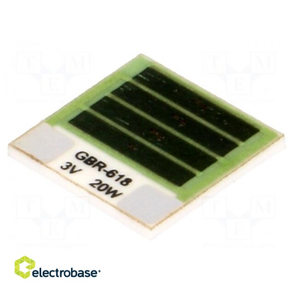 Resistor: thick film | heating | glued | 450mΩ | 20W | 12.7x12.7x1mm