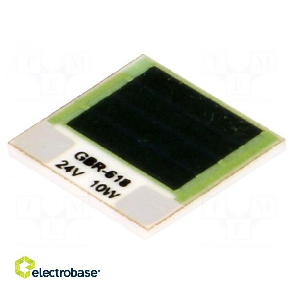 Resistor: thick film | heating | glued | 57.6Ω | 10W | 12.7x12.7x1mm