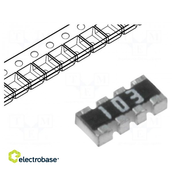 Resistor network: Y | 39kΩ | SMD | 0804 | No.of resistors: 4 | 63mW | ±5%
