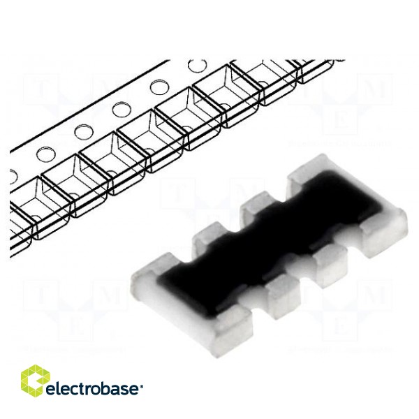 Resistor network: Y | 390kΩ | SMD | 1206 | No.of resistors: 4 | 63mW | ±5%
